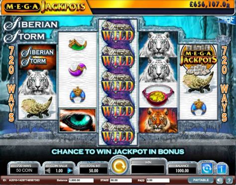 Mega Jackpots Siberian Storm Slot .